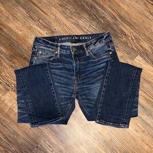 American Eagle Outfitters Dark Wash Straight Leg Jeans